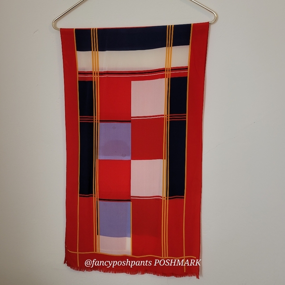 HATTIE CARNEGIE luxury silk vintage scarf wrap ultimate vintage New York lux - Picture 8 of 17